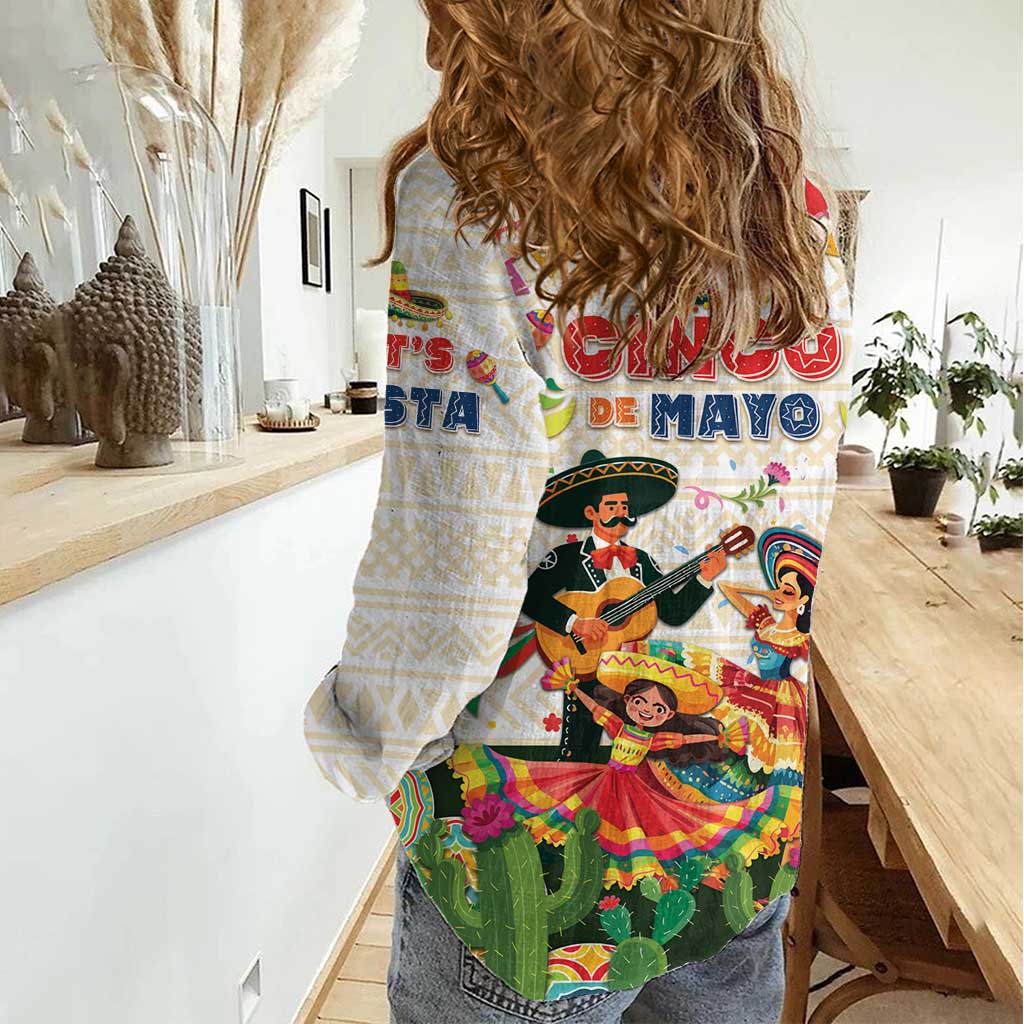 Mexico Cinco De Mayo Women Casual Shirt Dancing Mexican