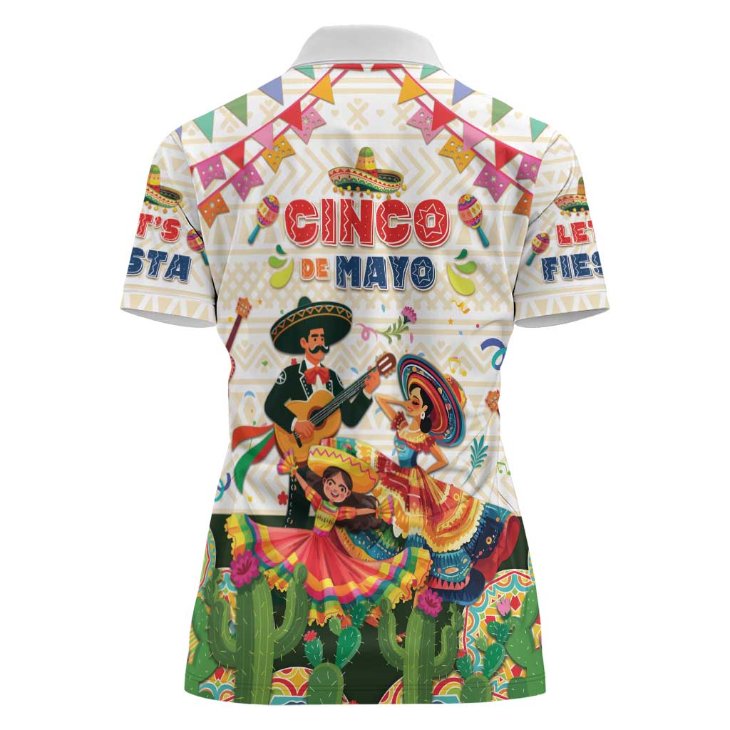 Mexico Cinco De Mayo Women Polo Shirt Dancing Mexican