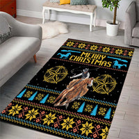 Cowboy Merry Christmas Area Rug DT04 - Wonder Print Shop