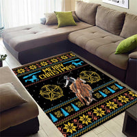Cowboy Merry Christmas Area Rug DT04 - Wonder Print Shop