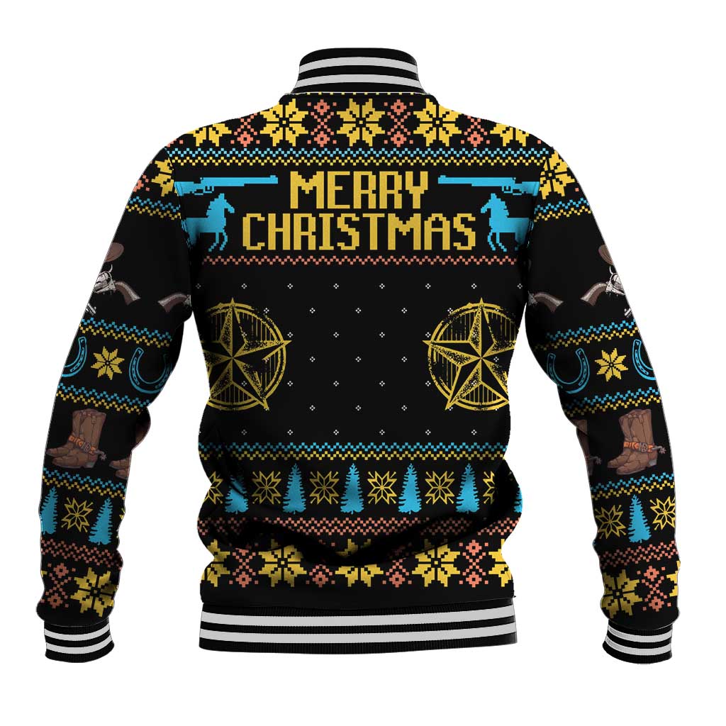 Cowboy Merry Christmas Baseball Jacket DT04 - Wonder Print Shop