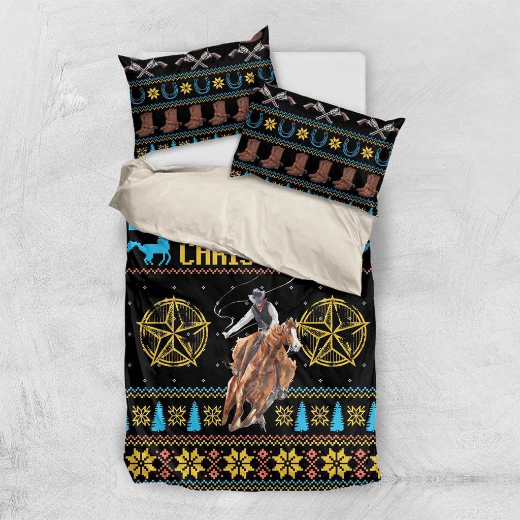 Cowboy Merry Christmas Bedding Set DT04 - Wonder Print Shop