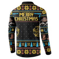 Cowboy Merry Christmas Button Sweatshirt DT04 - Wonder Print Shop