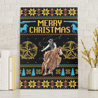Cowboy Merry Christmas Canvas Wall Art DT04 - Wonder Print Shop