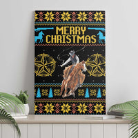 Cowboy Merry Christmas Canvas Wall Art DT04 - Wonder Print Shop