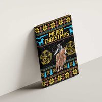 Cowboy Merry Christmas Canvas Wall Art DT04 - Wonder Print Shop