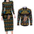 Cowboy Merry Christmas Couples Matching Long Sleeve Bodycon Dress and Long Sleeve Button Shirt DT04 - Wonder Print Shop