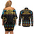 Cowboy Merry Christmas Couples Matching Off Shoulder Short Dress and Long Sleeve Button Shirt DT04 - Wonder Print Shop