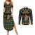 Cowboy Merry Christmas Couples Matching Summer Maxi Dress and Long Sleeve Button Shirt DT04 - Wonder Print Shop