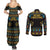 Cowboy Merry Christmas Couples Matching Summer Maxi Dress and Long Sleeve Button Shirt DT04 - Wonder Print Shop
