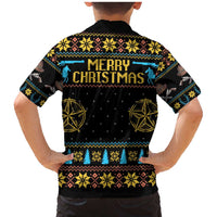 Cowboy Merry Christmas Family Matching Mermaid Dress and Hawaiian Shirt DT04 - Wonder Print Shop