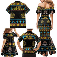 Cowboy Merry Christmas Family Matching Mermaid Dress and Hawaiian Shirt DT04 - Wonder Print Shop