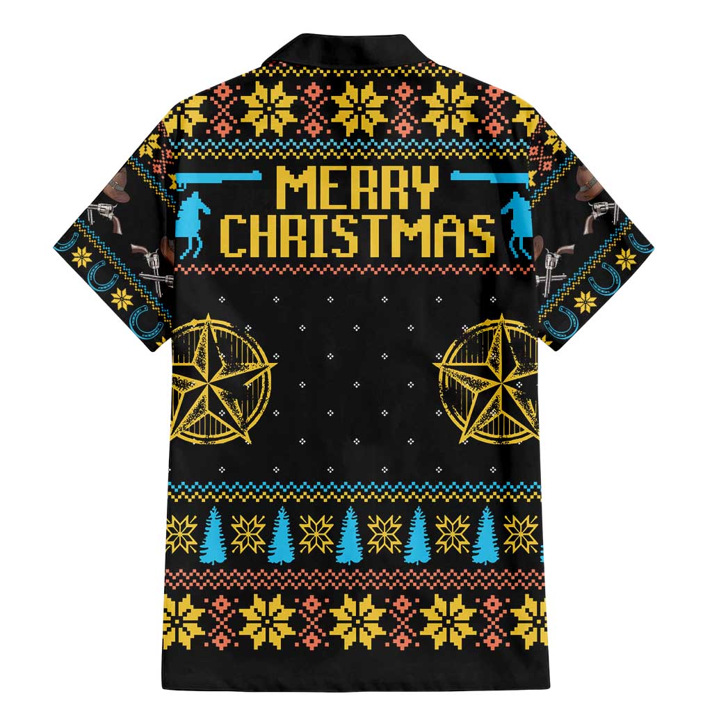 Cowboy Merry Christmas Family Matching Mermaid Dress and Hawaiian Shirt DT04 - Wonder Print Shop