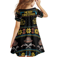 Cowboy Merry Christmas Family Matching Short Sleeve Bodycon Dress and Hawaiian Shirt DT04 - Wonder Print Shop