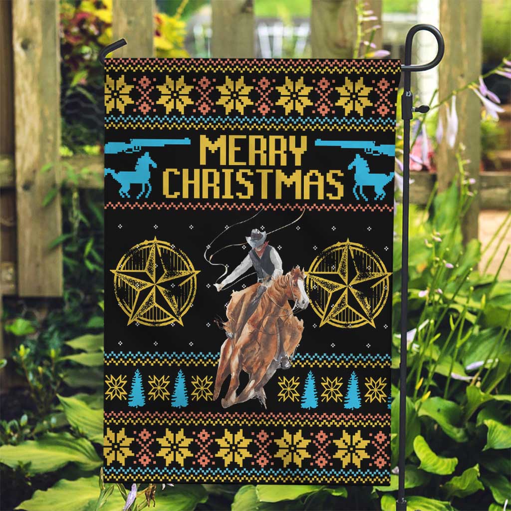 Cowboy Merry Christmas Garden Flag DT04 - Wonder Print Shop
