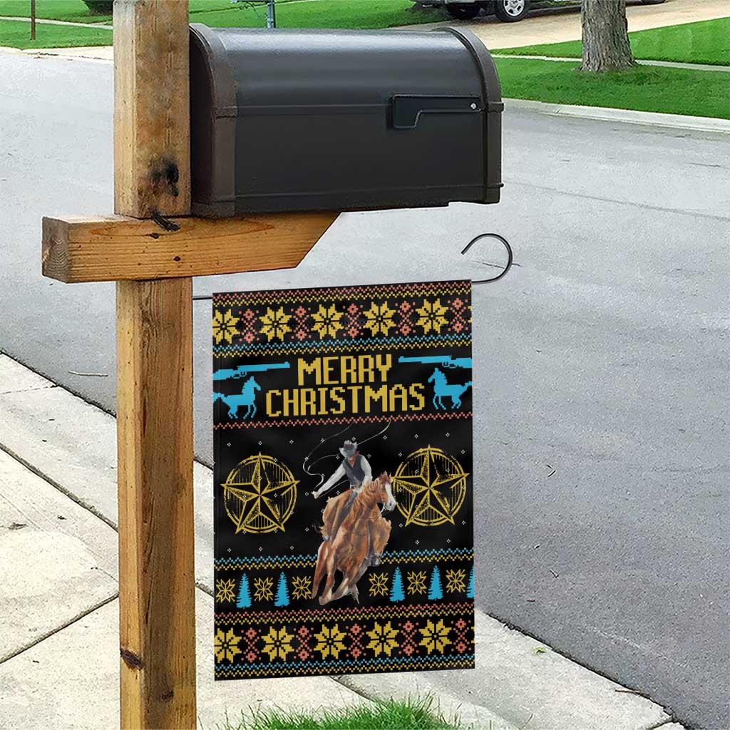 Cowboy Merry Christmas Garden Flag DT04 - Wonder Print Shop