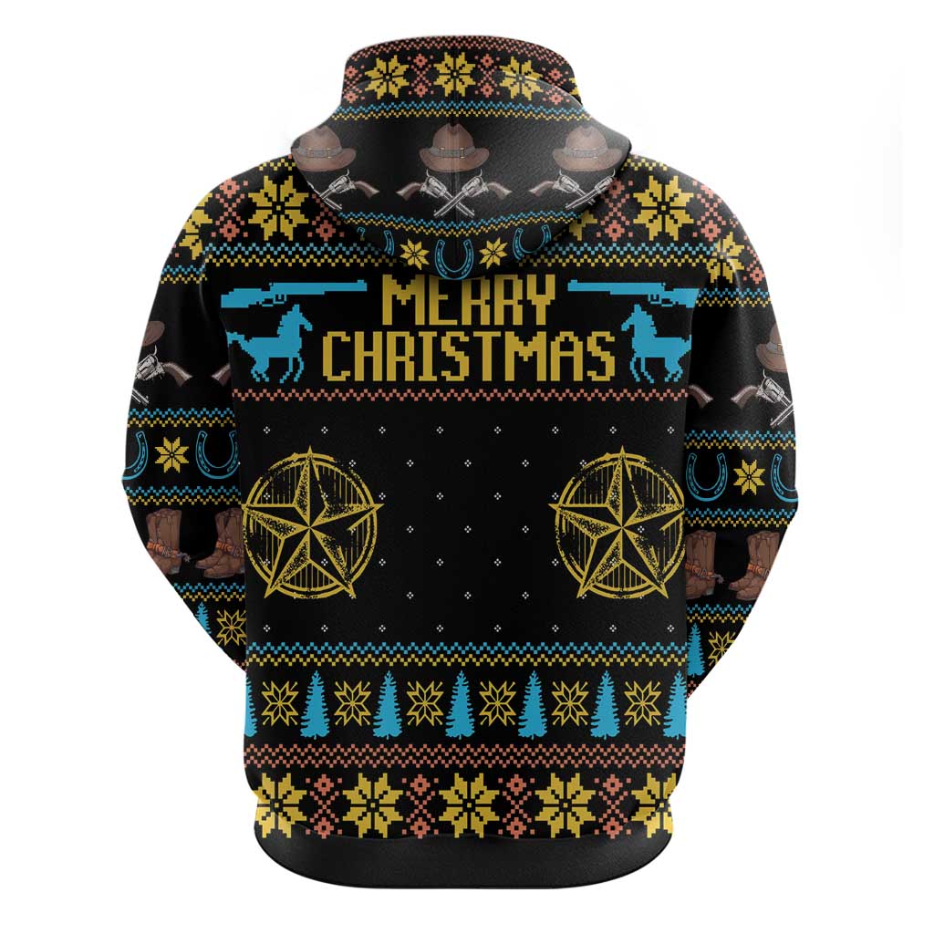Cowboy Merry Christmas Hoodie DT04 - Wonder Print Shop