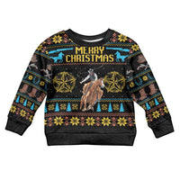 Cowboy Merry Christmas Kid Ugly Christmas Sweater DT04 - Wonder Print Shop