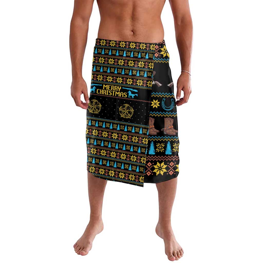 Cowboy Merry Christmas Lavalava DT04 - Wonder Print Shop