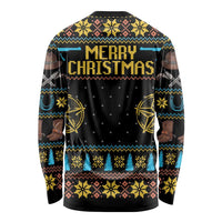 Cowboy Merry Christmas Long Sleeve Shirt DT04 - Wonder Print Shop