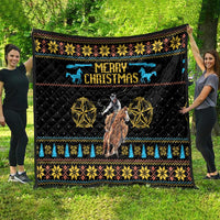 Cowboy Merry Christmas Quilt DT04 - Wonder Print Shop