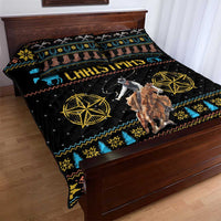 Cowboy Merry Christmas Quilt Bed Set DT04 - Wonder Print Shop