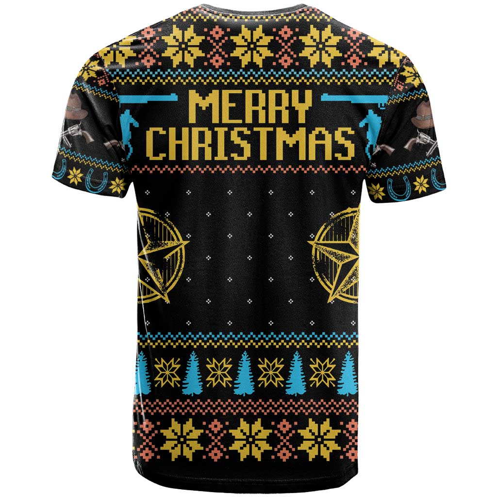 Cowboy Merry Christmas T Shirt DT04 - Wonder Print Shop