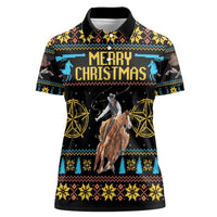 Cowboy Merry Christmas Women Polo Shirt DT04 - Wonder Print Shop
