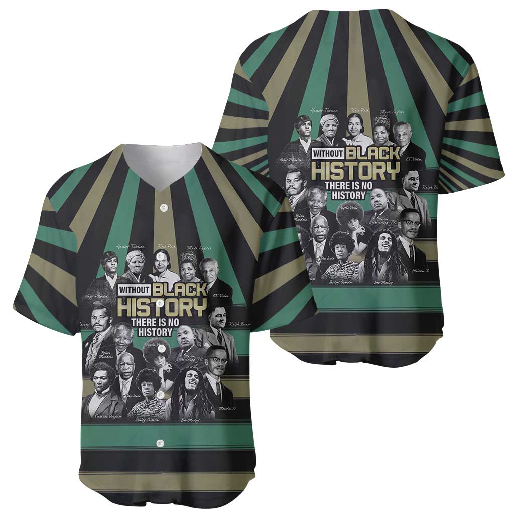 Without Black History There Is No History Baseball Jersey African Hub