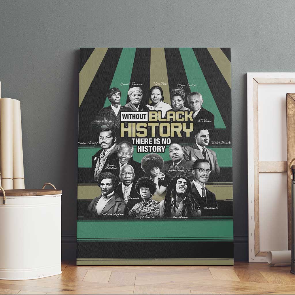 Without Black History There Is No History Canvas Wall Art African Hub