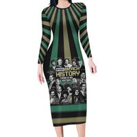 Without Black History There Is No History Family Matching Long Sleeve Bodycon Dress and Hawaiian Shirt African Hub