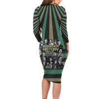 Without Black History There Is No History Family Matching Long Sleeve Bodycon Dress and Hawaiian Shirt African Hub