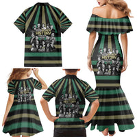 Without Black History There Is No History Family Matching Mermaid Dress and Hawaiian Shirt African Hub