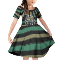 Without Black History There Is No History Family Matching Off Shoulder Short Dress and Hawaiian Shirt African Hub