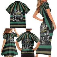 Without Black History There Is No History Family Matching Short Sleeve Bodycon Dress and Hawaiian Shirt African Hub