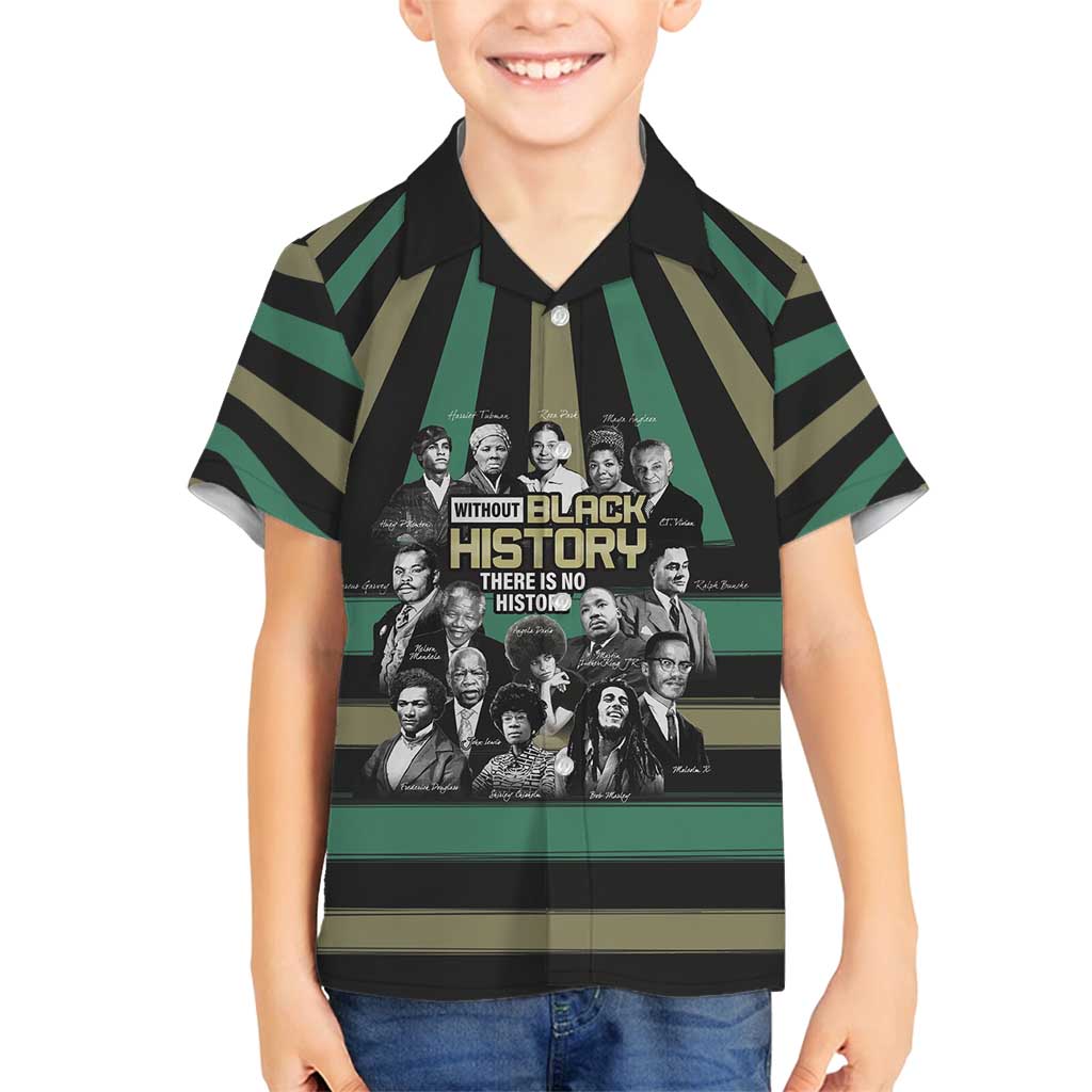 Without Black History There Is No History Family Matching Summer Maxi Dress and Hawaiian Shirt African Hub
