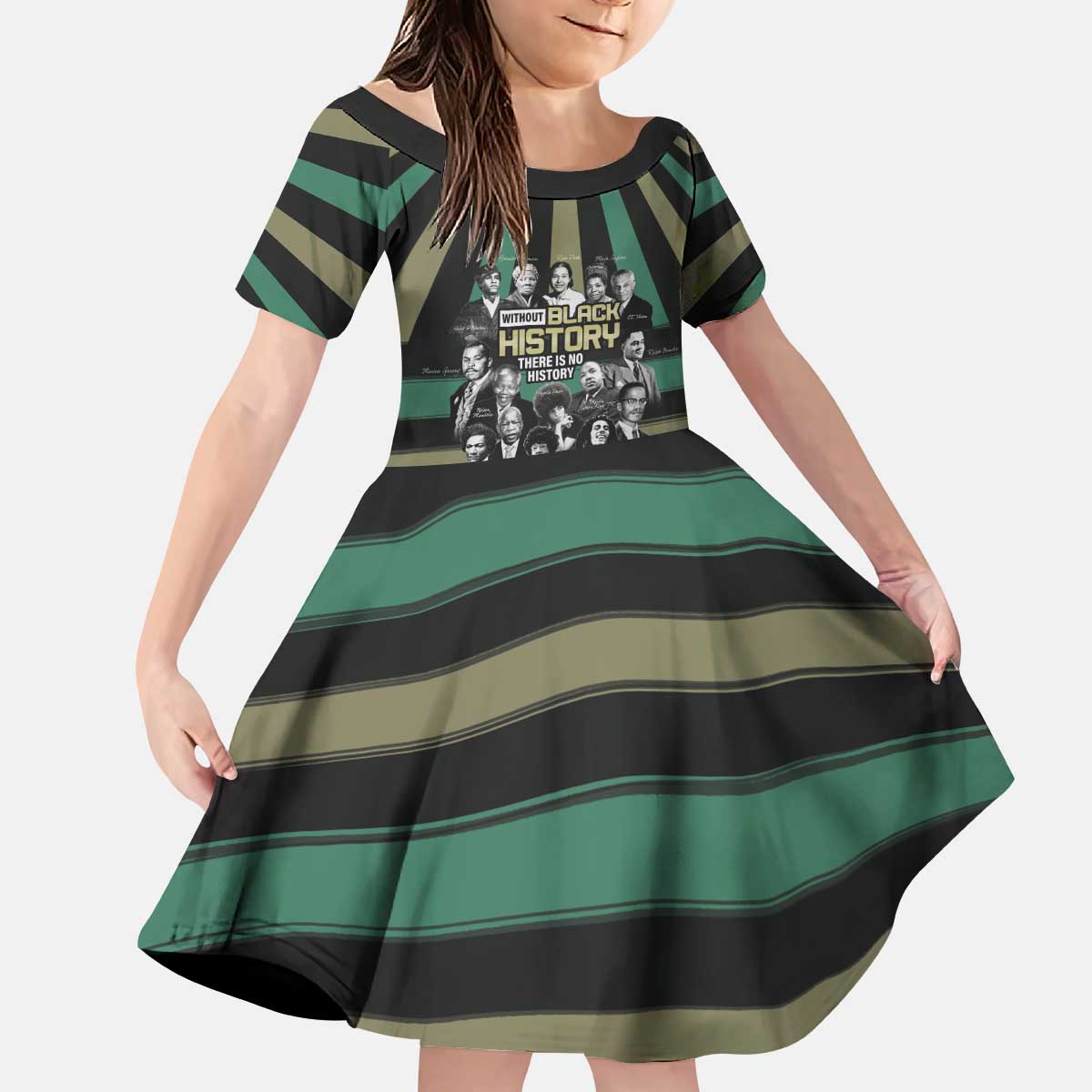 Without Black History There Is No History Kid Short Sleeve Dress African Hub