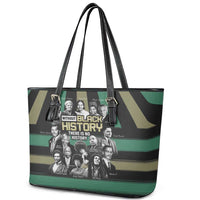 Without Black History There Is No History Leather Tote Bag African Hub