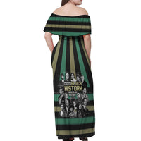 Without Black History There Is No History Off Shoulder Maxi Dress African Hub