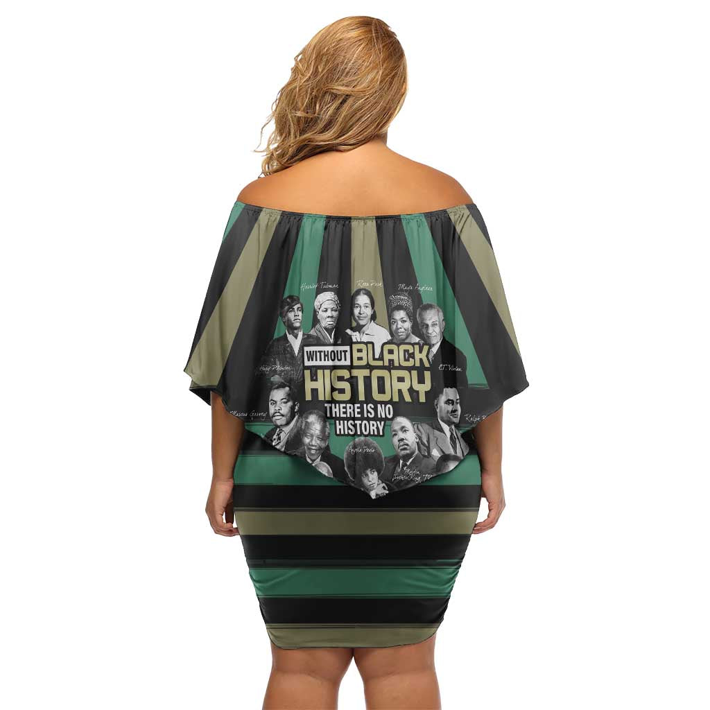 Without Black History There Is No History Off Shoulder Short Dress African Hub