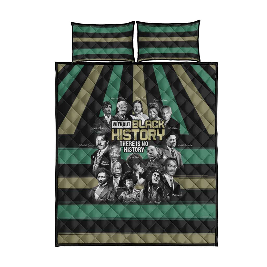 Without Black History There Is No History Quilt Bed Set African Hub