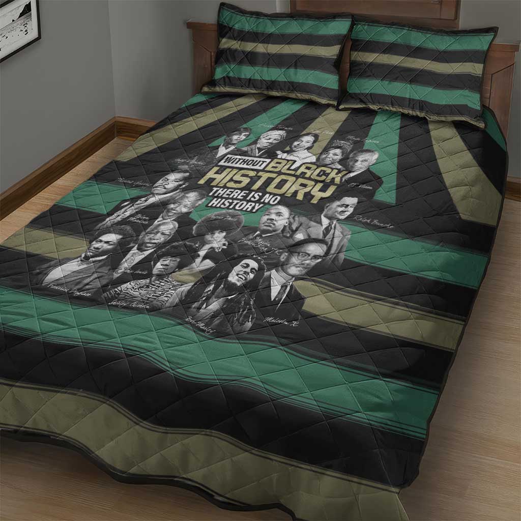 Without Black History There Is No History Quilt Bed Set African Hub