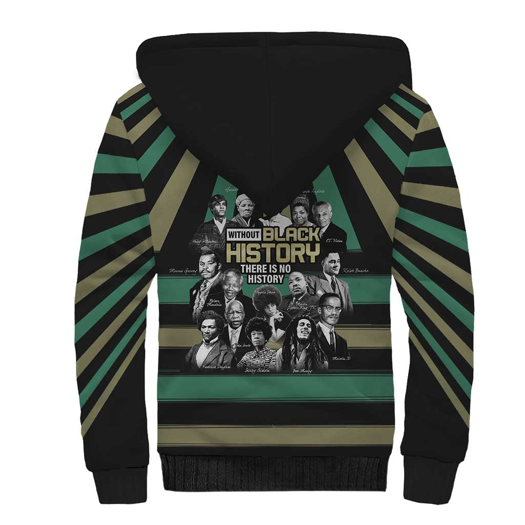 Without Black History There Is No History Sherpa Hoodie African Hub