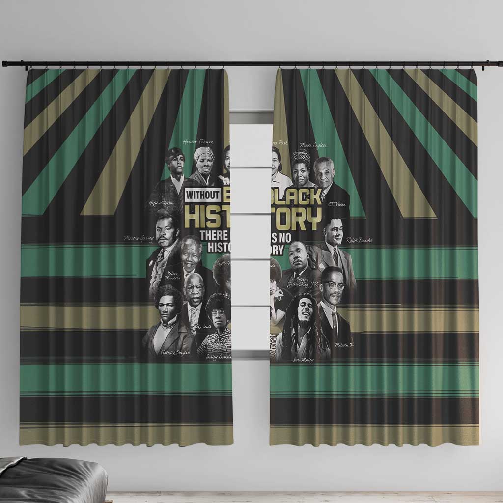 Without Black History There Is No History Window Curtain African Hub