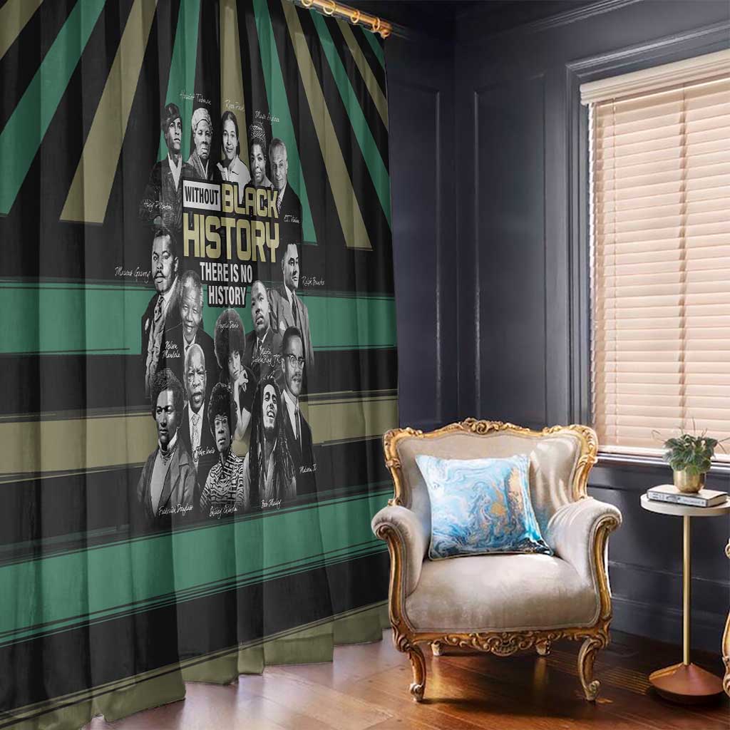 Without Black History There Is No History Window Curtain African Hub