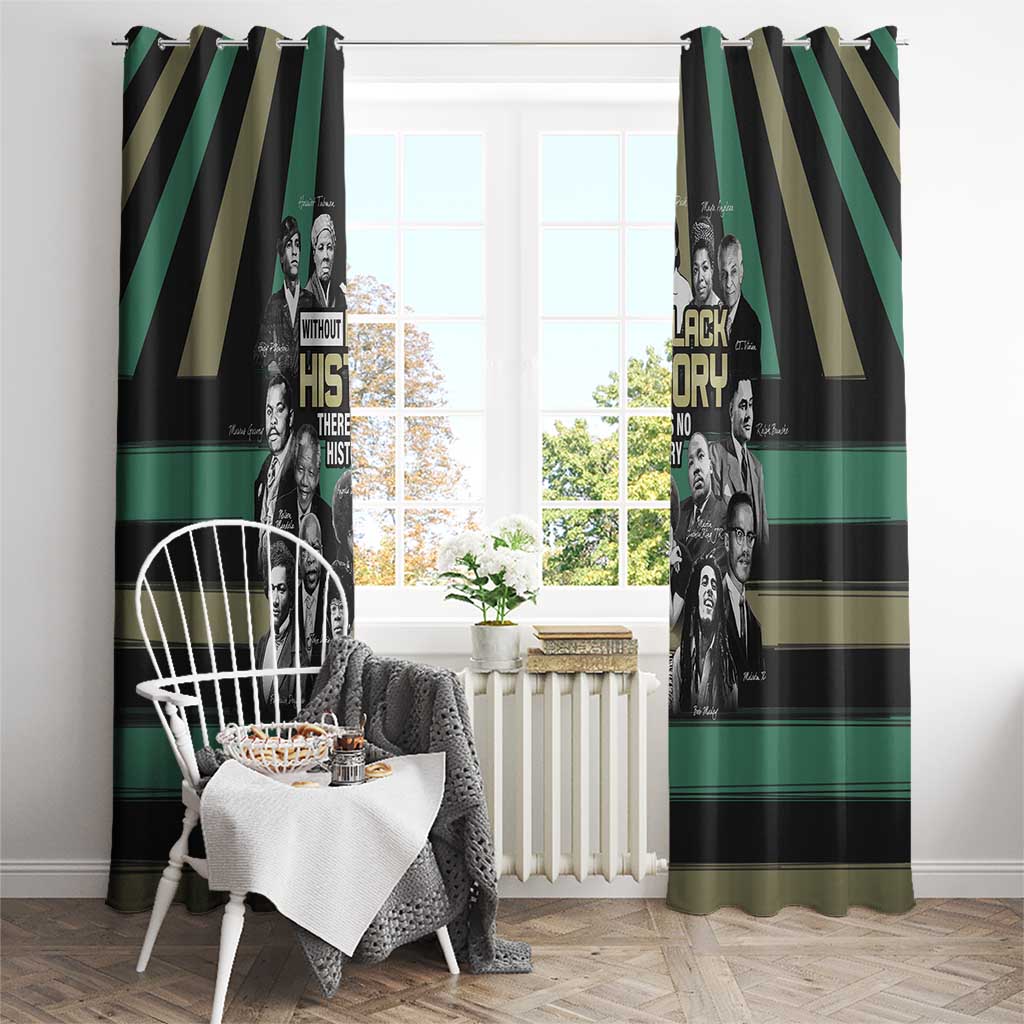 Without Black History There Is No History Window Curtain African Hub
