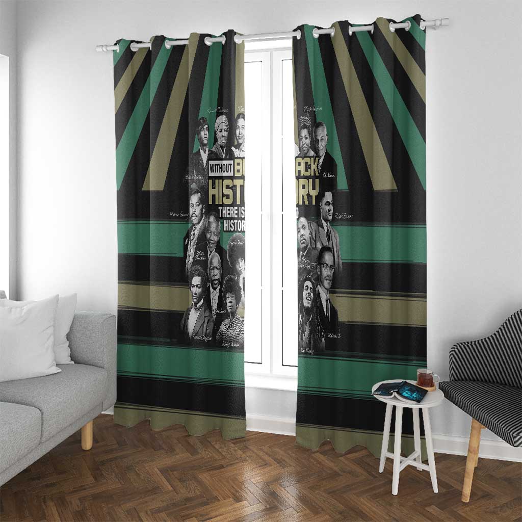 Without Black History There Is No History Window Curtain African Hub
