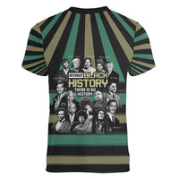 Without Black History There Is No History Women V-Neck T-Shirt African Hub