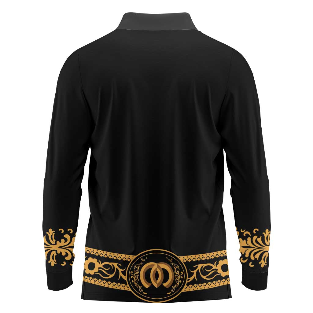 Mexican Charro Suit Long Sleeve Polo Shirt 2025 Cinco De Mayo Costume