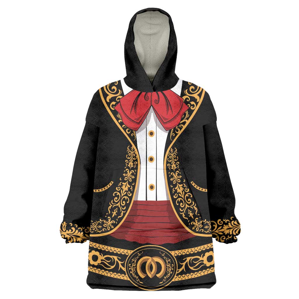 Mexican Charro Suit Wearable Blanket Hoodie 2025 Cinco De Mayo Costume